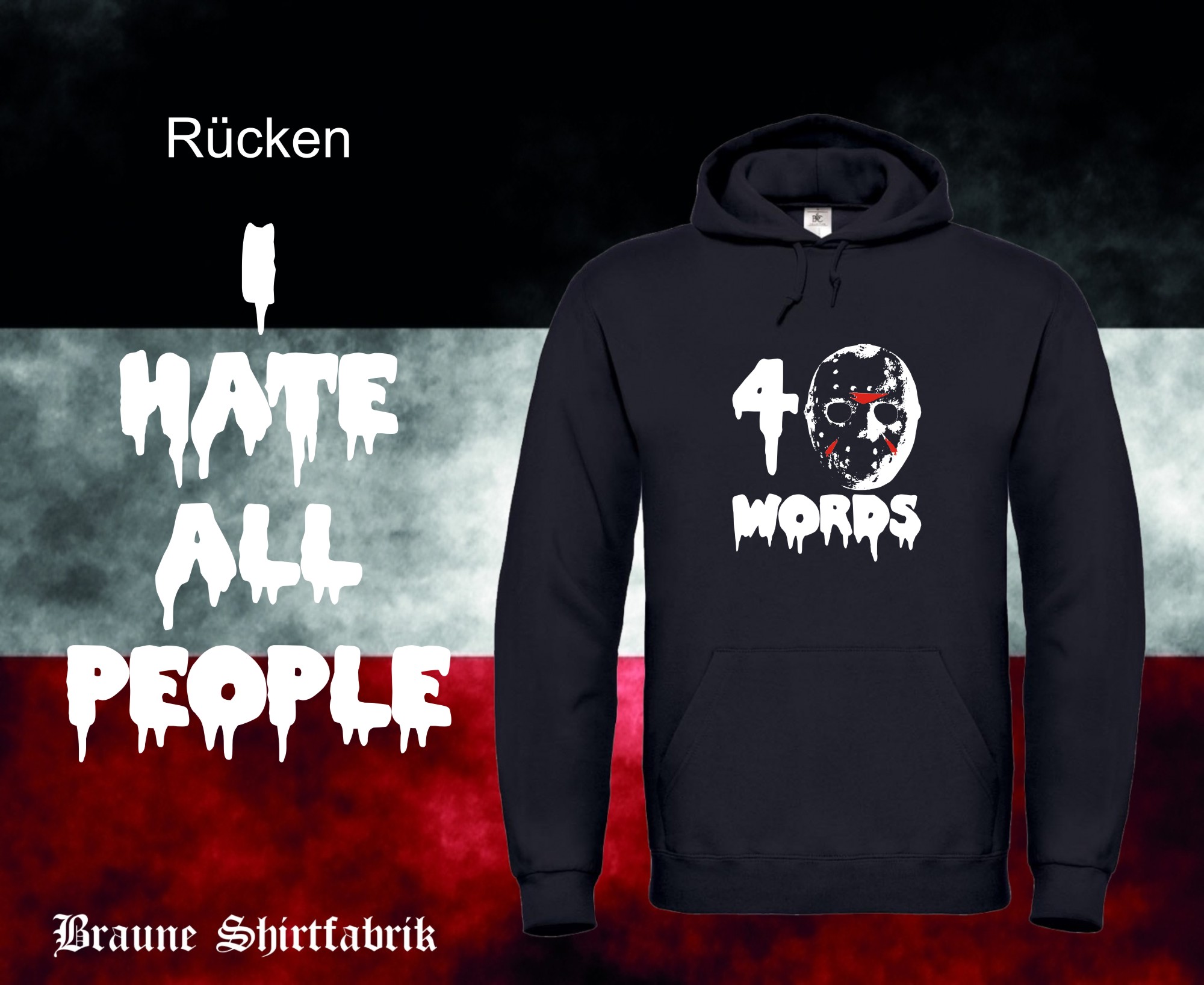 4 Words Kapuzenpullover (Unisex)