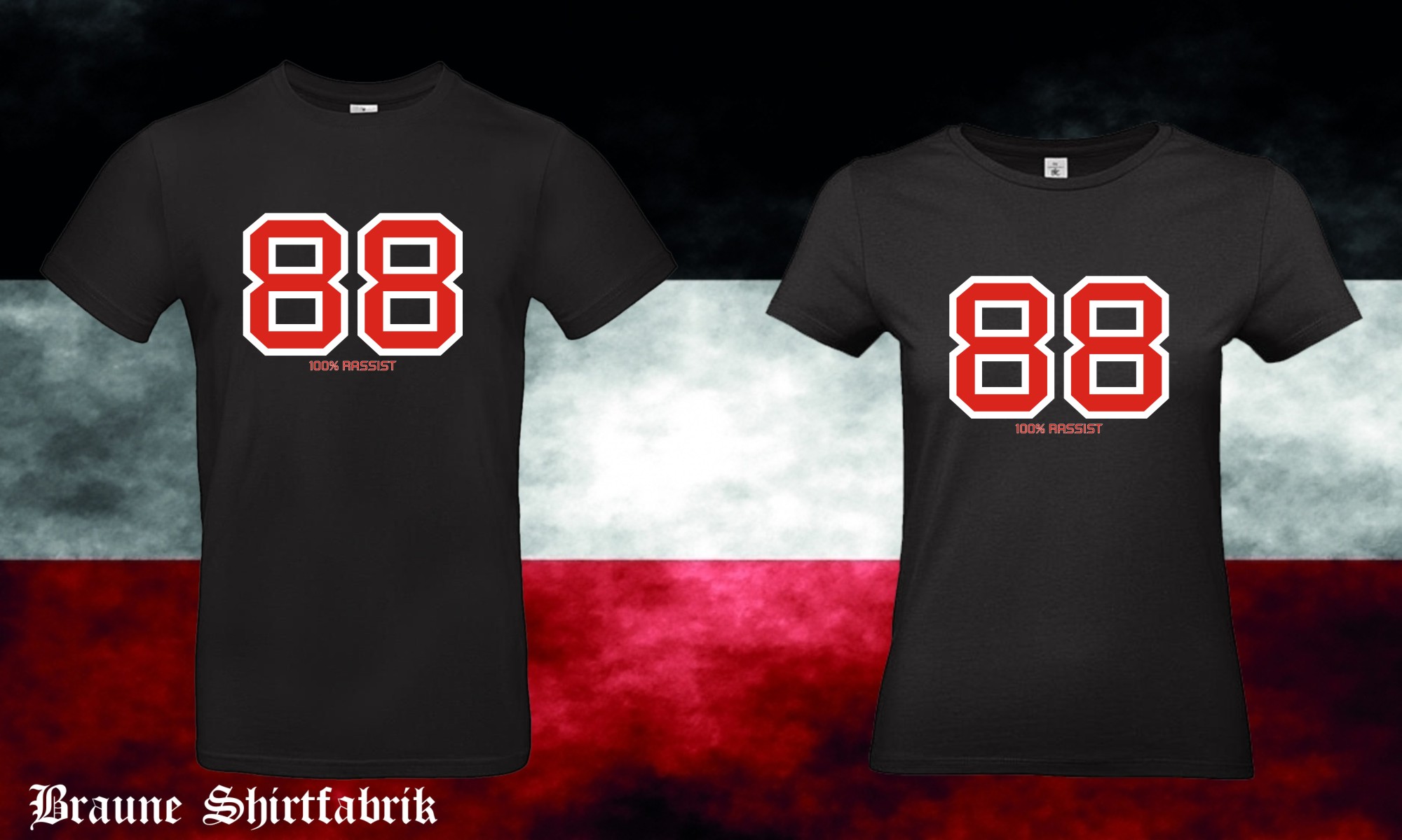 88 / 100% Männer / Frauen T-Hemd