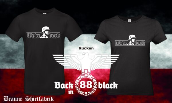 Back in black Männer / Frauen T-Hemd