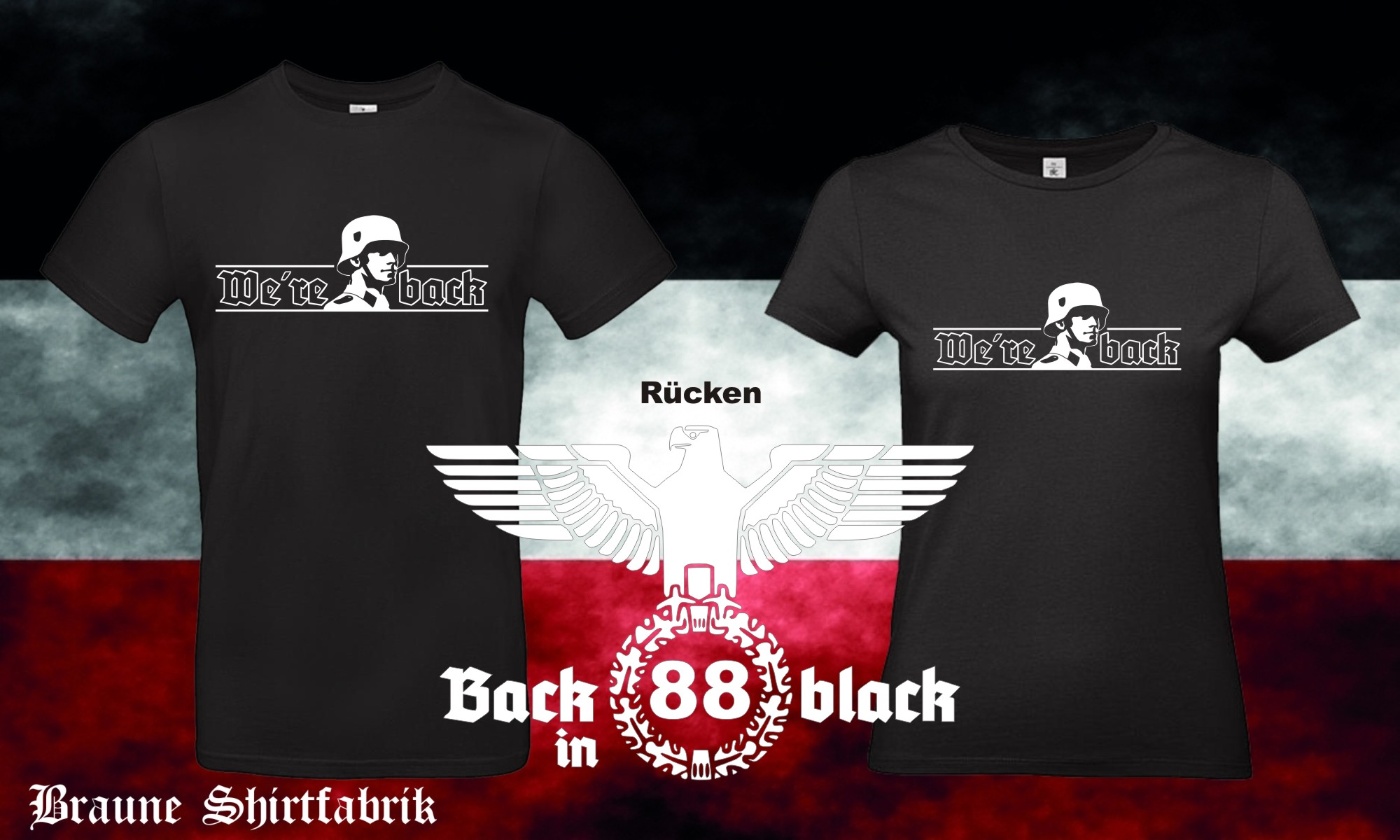 Back in black Männer / Frauen T-Hemd