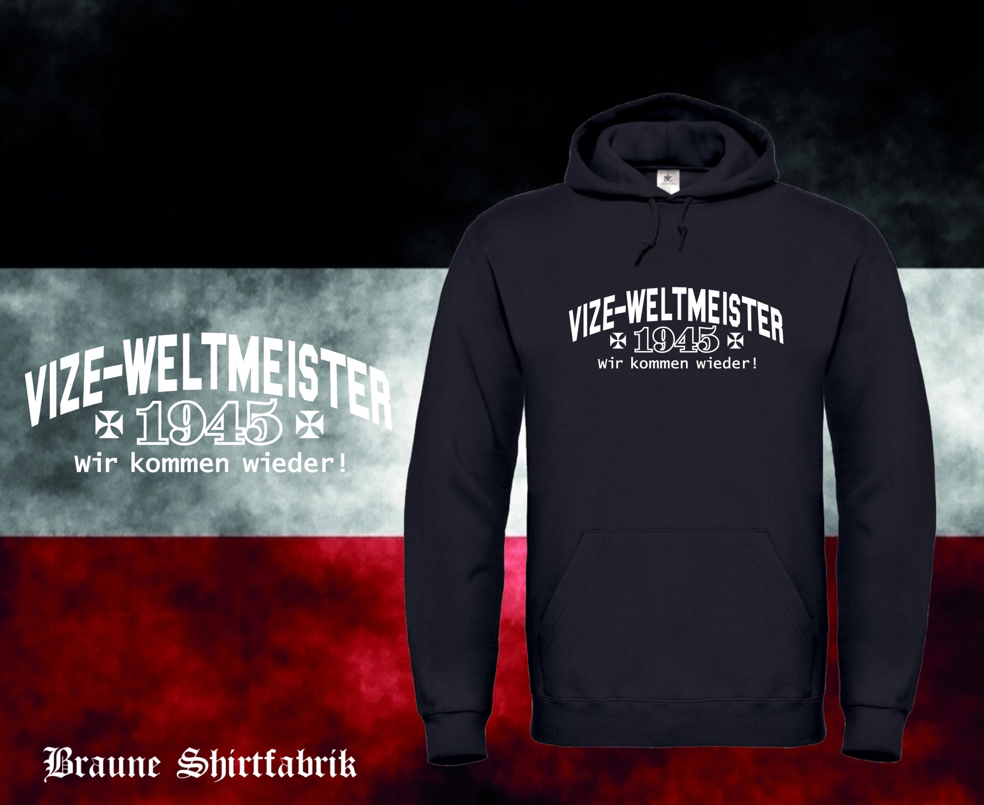 Vizeweltmeister 1945 Kapuzenpullover (Unisex)