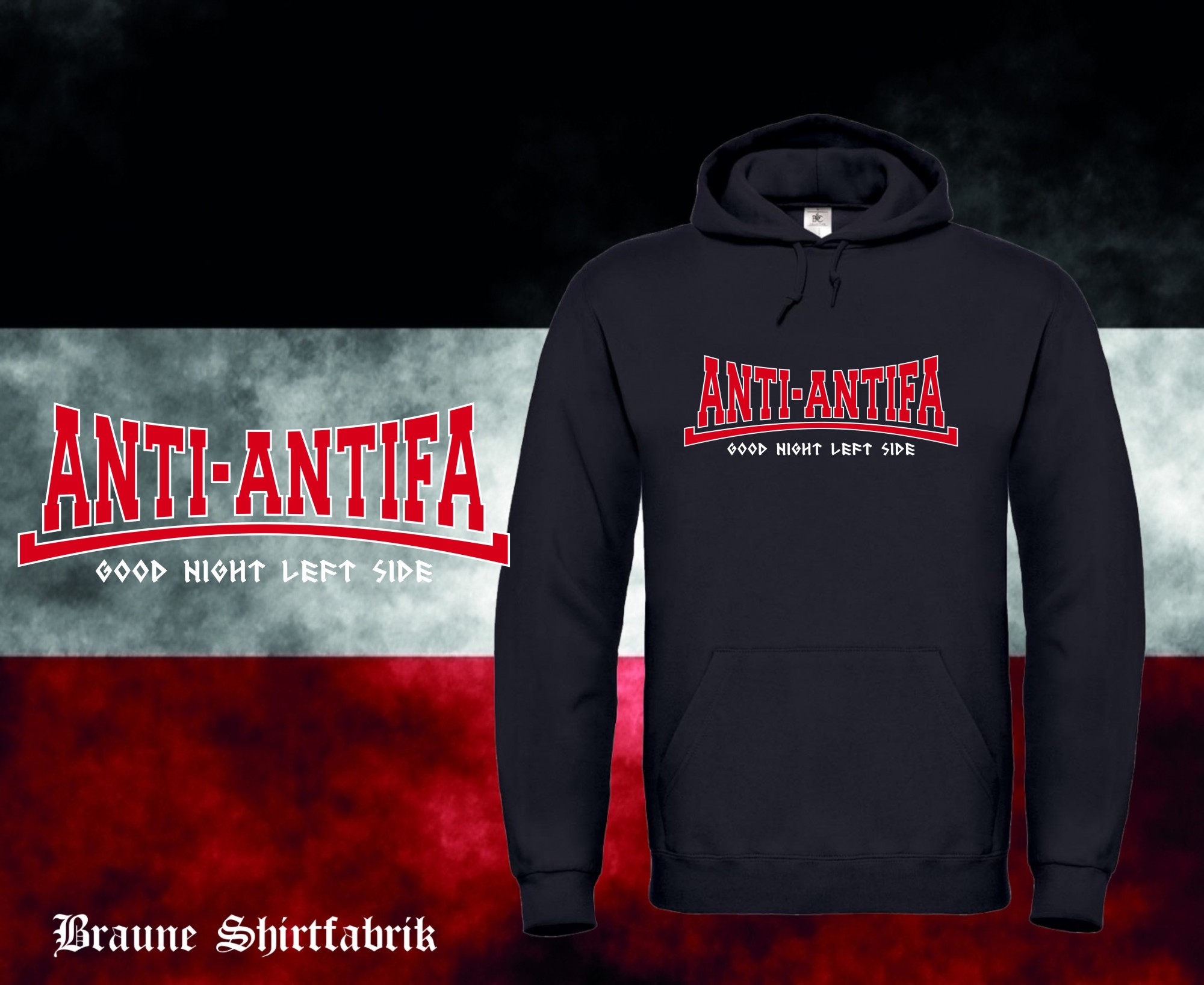 ANTI-ANTIFA GNLS RUNE Kapuzenpullover (Unisex)