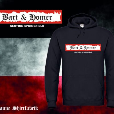 Bart & Homer Section Springfield Kapuzenpullover (Unisex)