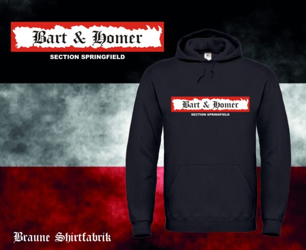 Bart & Homer Section Springfield Kapuzenpullover (Unisex)