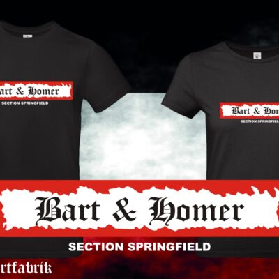 Bart & Homer Section Springfield Männer / Frauen T-Hemd