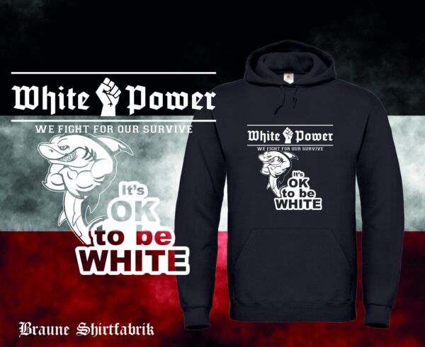 It's ok to be white Kapuzenpullover (Unisex)