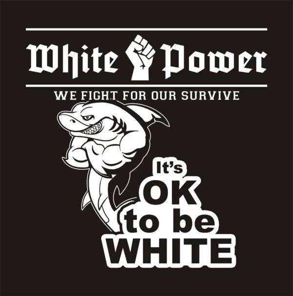 It's ok to be white Kapuzenpullover (Unisex) – Bild 2