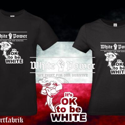 It's ok to be white Männer / Frauen T-Hemd