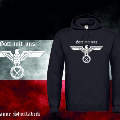 Gott mit uns / Adler Kapuzenpullover (Unisex)