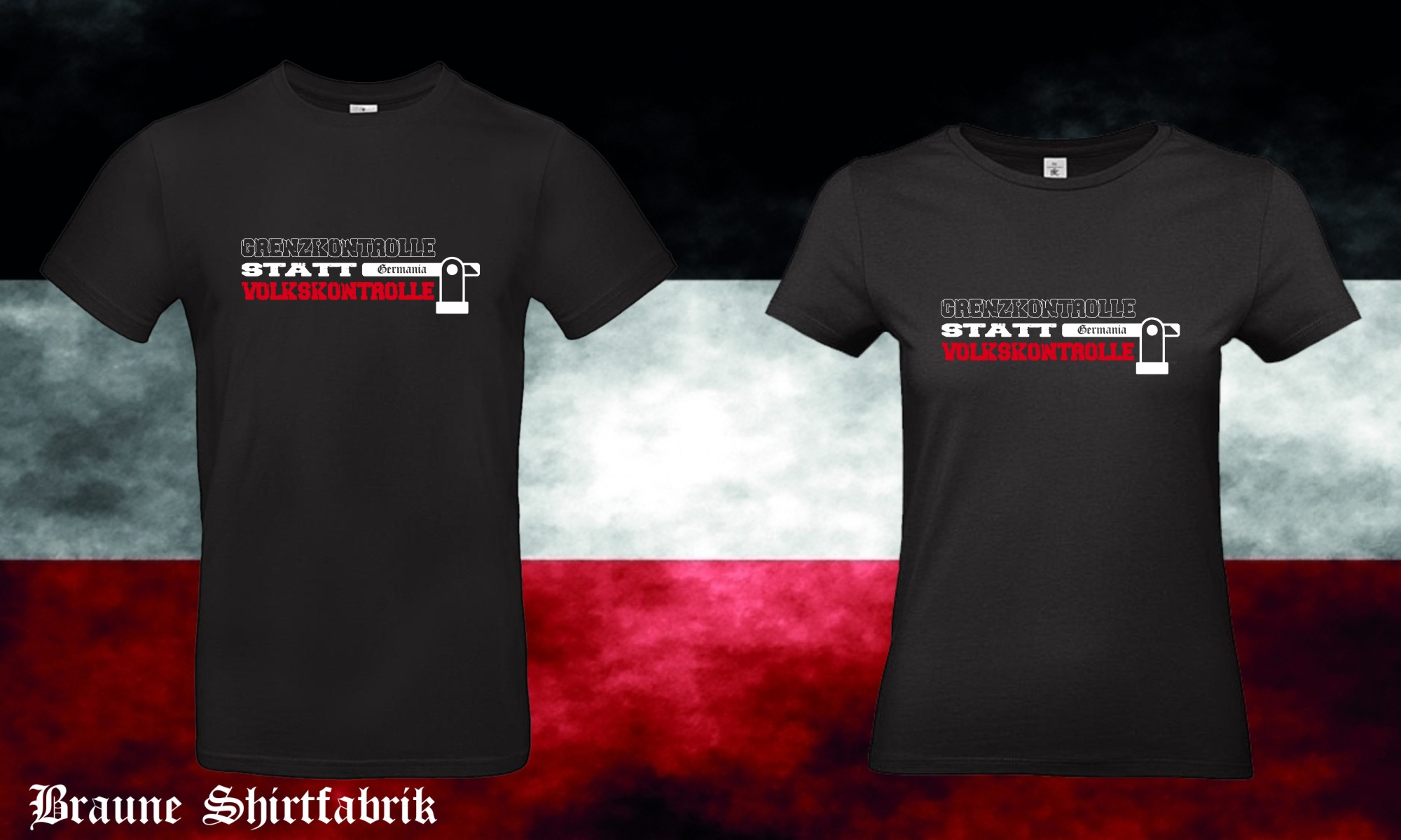 Grenzkontrolle Männer / Frauen T-Hemd