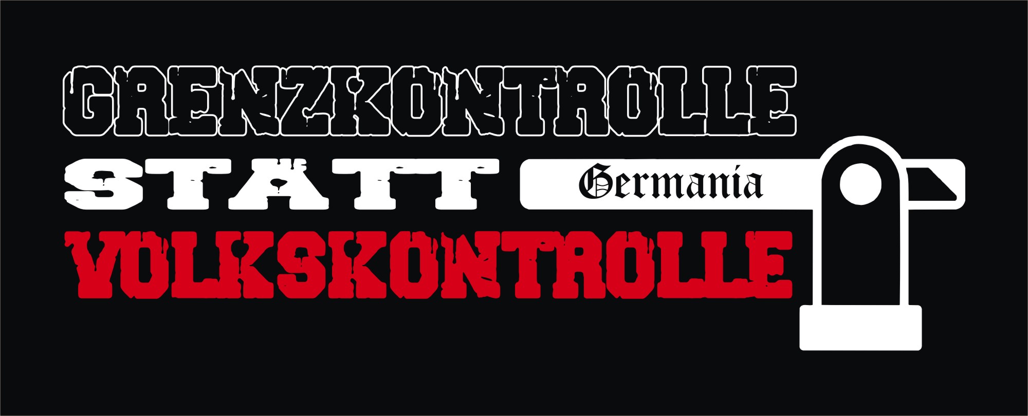 Grenzkontrolle Männer / Frauen T-Hemd – Bild 2